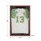 HBCY Creations Jersey Display Case - Solid Wood with UV Treated Acrylic Window - Anti-Theft Lock with 2 Keys - For All Types of Jerseys
